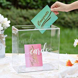 Boîte de cartes d'invitation de mariage en acrylique, personnalisée, vente en gros, nouvelle collection <span class=keywords><strong>2023</strong></span> - Product Image 5