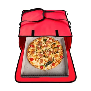 Sacos de entrega de pizza personalizados, sacos de entrega de pizza quente com aquecedor de alimentos isolados