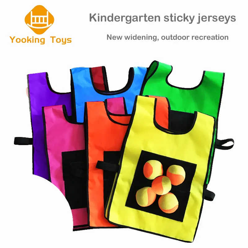 Learning Diy Educational Toys 2022 Montessori Kids Children's Widened Viscose Play Game Jerseys Dodge Ball