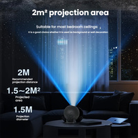 Projecteur USB avec motifs multiples, projecteur d'étoiles, luminosité réglable, planétarium HD, projecteur de plafond galaxie, chambre à coucher