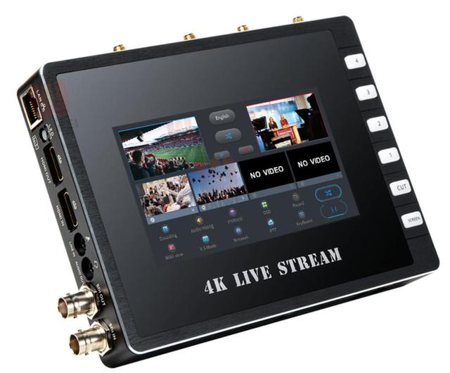 K21 3 Sim Cards Bonding Router 4G WIFI LAN HDMI SDI H.265 H264 4K Video Switcher Mixer Encoder Decoder RTMP RTMPS SRT