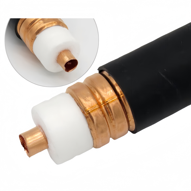 Wholesale Prices 1/2'' 3/8" 7/8" 75ohm 50ohm All-copper 7/8 Coaxial Communication Cable Feeder Corrugated Tube Feeder RF Feeder