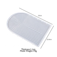 Shaped Wave Coaster Epoxidharz form DIY Craft Food Obst kuchen Casting Mat Tray Silikon form Home Decor Pad Making Mould