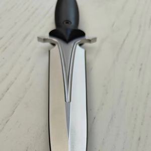 มีดพกพาแบบใบตายสำหรับล่าสัตว์ ยี่ห้อ HK แบบปรับแต่งได้ OEM EDC DIY ใบมีดสแตนเลส ด้ามจับ G10 ความยาวรวม 160 มม. - Product Image 1
