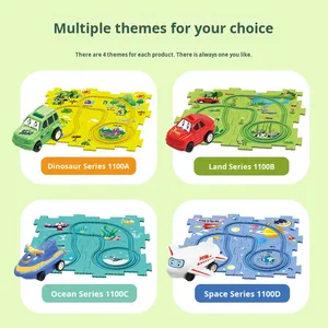 Circuit de Voiture Électrique Transformable pour Enfants Garçons 2026, Éducatif, en Plastique, Échelle 1:5, Scène Urbaine DIY, Puzzle à Assembler - Product Image 3