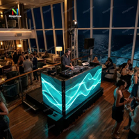 Écran LED personnalisé pour cabine DJ P2.6 P2.97 P3.91, étanche, GOB, pour bar, boîte de nuit, scène DJ