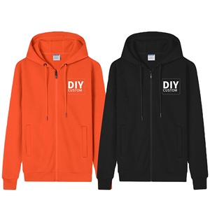 Sudaderas con Capucha Personalizadas con Bordado e Impresión de Logotipo, Sudaderas con Cierre para Hombre, Forro Polar Interior Grueso - Product Image 1