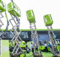 Plateforme élévatrice à ciseaux électrique mobile autopropulsée sur roues, modèle populaire ZS0607HD, 7,8 m, hydraulique