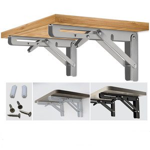 Sản xuất cung cấp Wall <span class=keywords><strong>Mount</strong></span> khung kim loại thép không gỉ gắn tam giác Khung điều chỉnh nhiệm vụ nặng nề nổi kệ - Product Image 6