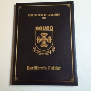 Customized A4 Black Leather <b>Plastic</b> Graduation Certificate <b>Folder</b> A4 Hard Cover File <b>Folder</b> - Product Image 2