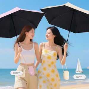ขายตรงจากโรงงาน ร่มพับ 6 ตอน ขนาดพกพา ดีไซน์ใหม่ ป้องกันรังสียูวี พร้อมซองใส่ร่ม - Product Image 4