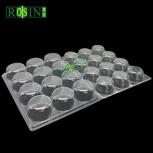 Bán buôn nhựa dùng một lần cupcake container <span class=keywords><strong>Mini</strong></span> 4 6 12 24 lỗ Pet rõ ràng vỏ sò cupcake hộp - Product Image 5