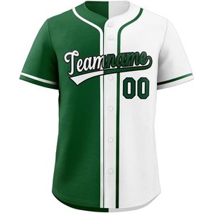Maillot de baseball personnalisé à boutons unisexe pour adulte, anti-humidité, avec nom d'équipe brodé 00, vêtement de sport - Product Image 1