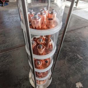 Nuevo fraccionador Placa de cubierta de burbujas Reflujo Fraccionador de cobre Destilador Ron Vodka Alcohol Vidrio Torre de fraccionamiento de cobre - Product Image 2