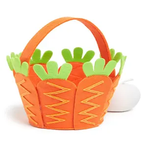 Whole Sale Popular Easter Festival Decoration Tote Bag Felt Basket For Easter