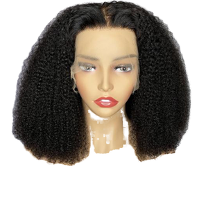วิกผมมนุษย์แบบ Afro Kinky Curly เนื้อผมหนานุ่มเด้งดึ๋ง ติดตั้งง่ายไม่ต้องใช้กาว สวมใส่ได้สะดวก ไม่ต้องยุ่งยาก รักษาทรงได้ทุกวัน - Product Image 1