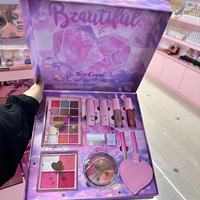 Ensemble de maquillage de vente chaude bas quantité minimale de commande boîte-cadeau de maquillage tout en 1 de haute qualité avec palette et fard à joues en poudre brillant avec prix d'usine