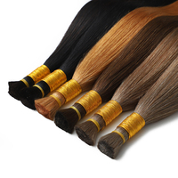 Extensions de cheveux humains en vrac pour la production de perruques, cuticules alignées, sans nœuds, super double drawn, cheveux lisses, soyeux et doux.