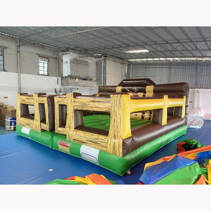 مخصص نفخ حصيرة PVC والعيون المتوهجة ، القلاع نمط الثور ركوب آلة تأجير المعدات للأحداث - Product Image 4