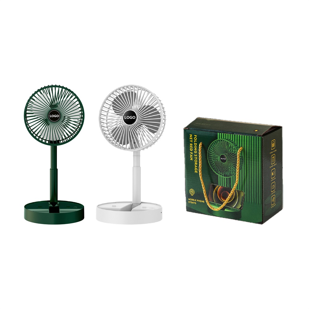 Ventilador de Escritorio USB Plegable Telescópico al por Mayor con Logotipo Personalizado