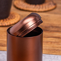 Bouchon à vis hermétique en alliage d'aluminium de qualité alimentaire 100ml Récipient de stockage de thé et poudre de matcha