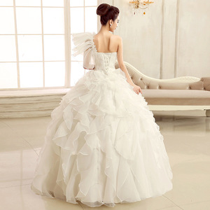 SF2313F       Livraison directe  Nouvelle <span class=keywords><strong>robe</strong></span> <span class=keywords><strong>de</strong></span> <span class=keywords><strong>mariée</strong></span> longue et moelleuse en <span class=keywords><strong>couleur</strong></span> unie pour scène, studio, <span class=keywords><strong>couleur</strong></span> tendance, vente chaude - Product Image 2