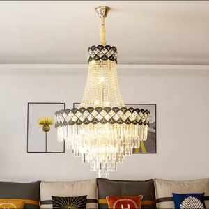 Zeal Lighting Hanging <b>Living</b> <b>Room</b> Stair Classic <b>Led</b> Luxury Crystal Chandeliers Pendant <b>Light</b> ceiling luxury - Product Image 1