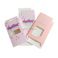 Caja de Empaque para Uñas Postizas ZJ-049, Caja de Empaque Personalizada para Uñas Artificiales, Caja de Empaque para Uñas a Presión