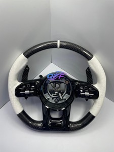 Volant en fibre de carbone haute performance pour Mercedes-Benz Classe B W247 B160 <span class=keywords><strong>B180</strong></span> B200 B220d B250e 2019 à aujourd'hui - Product Image 3