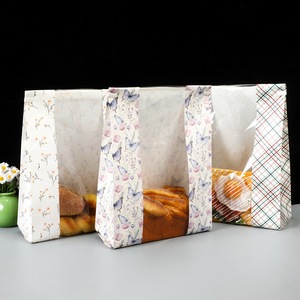Custom <b>bread</b> packaging <b>bags</b> baguette sourdough <b>bread</b> paper <b>bag</b> with tabs bakery pastry window cookies <b>bag</b> baking chocolate chip - Product Image 1