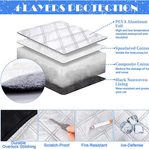 Copertura Magnetica Impermeabile per Parabrezza Auto 2026, Protezione da Neve e Vento, Parasole Estivo con Copertura per Specchietti Laterali - Product Image 4