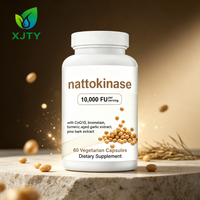 Capsules de Nattokinase Végétaliennes les Plus Vendues (60 Comprimés) – Complément Alimentaire Naturel Contenant un Mélange d'Ingrédients Herbacés