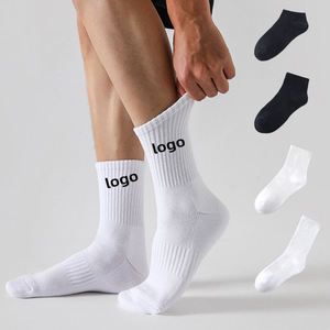 Biểu Tượng Tùy Chỉnh Odm Spandex Cotton Dệt Kim Dưới Váy Vớ Người Đàn Ông Và Phụ Nữ Kỹ Thuật Đồng Bằng Chạy Không Có Hiển thị Vớ Thể Thao - Product Image 3