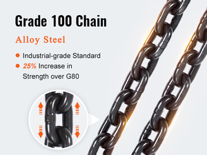 โซ่ยกเหล็ก G80 G100 พร้อมรอกโซ่แบบมือโยก สายรัดยกของ MP-02 MP-02 MP-02 โซ่ยกมาตรฐาน โซ่ยกอุตสาหกรรม โซ่ยกสำหรับงานหนัก - Product Image 5