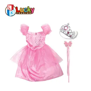 Giyinmek oyun seti çocuk karnaval parti Escort prenses kostüm çocuklar için