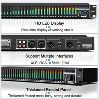 D331 Pro Audio Équipement de sonorisation professionnel Égaliseur graphique 31 bandes Égaliseur numérique en métal pour les performances sur scène