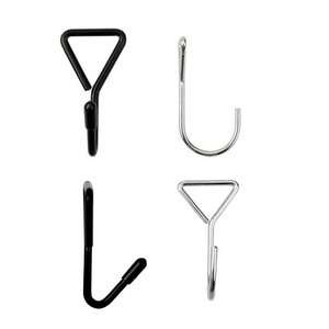 Hiển thị kim loại treo móc hiển thị đồng bằng kết thúc thịt Móc cho rèm phòng tắm - Product Image 1
