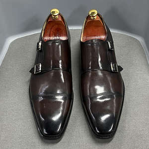 รองเท้าหนังแท้แบบคลาสสิกสำหรับผู้ชาย งานแฮนด์เมด คุณภาพพรีเมียม - รองเท้าทำงานทางการ สไตล์ธุรกิจ  ผู้ผลิตขายส่ง - Product Image 1