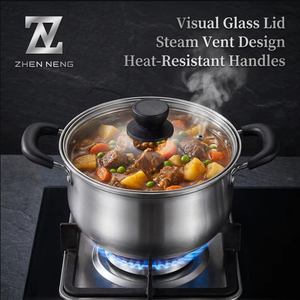 Ensemble de casseroles en acier inoxydable 4 pièces avec logo personnalisé OEM, certifié LFGB, pour usage domestique et en <span class=keywords><strong>restaurant</strong></span>, faible MOQ, prix d'usine - Product Image 4