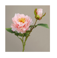 Rose blanche fleur artificielle en soie décorations d'intérieur prix bon marché