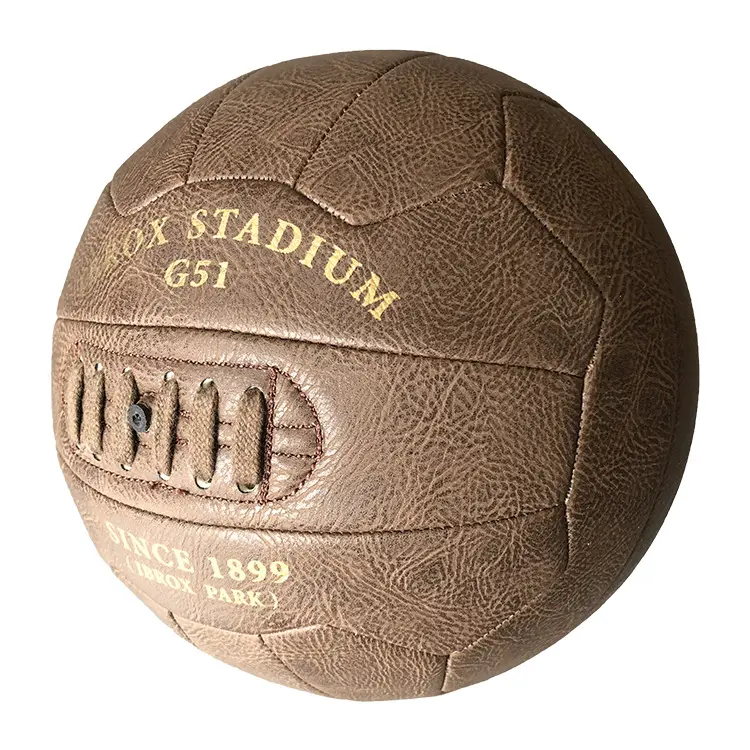 Mega Sale Vintage Retro Ball Antique Genuine Leather Ball Promotional Footballs Antique Footballs Handball