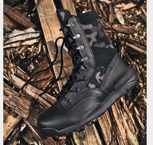 Botas de Desierto de Camuflaje CP Color Negro Caqui Personalizadas TSB42 - Product Image 3