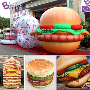 Burger gonflable géant personnalisé pour la publicité, modèle <span class=keywords><strong>de</strong></span> hamburger gonflable publicitaire, saucisse gonflable pour la publicité - Product Image 5