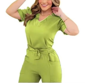 Wholesale Custom Logo Unisex Hospital Work Wear Dental Clinic Uniform Nurse Uniforms Woven Medical <b>Scrubs</b> <b>Set</b> - Product Image 5
