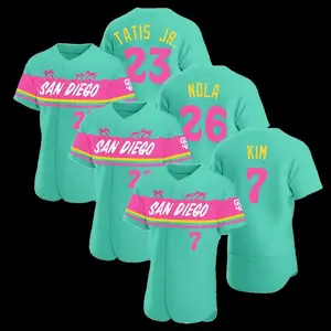 The New 2023 7 Kim Padre Baseball Uniform Jerseys 26 Nola 23 Tatis JR Custom Shirts Clothing 2023