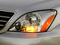 Autres accessoires d'éclairage automobile : Cadre de support de lentille de projecteur LED pour Lexus GX470 2004-2009, adaptateur pour 4 projecteurs