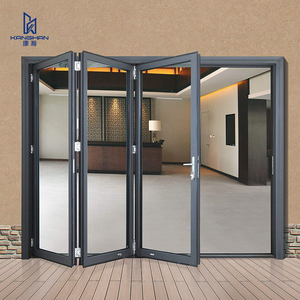 Fenêtre à battants en aluminium à rupture de pont thermique avec système de pliage double vers l'intérieur, intégrant une moustiquaire et une isolation phonique pour balcon - Product Image 2
