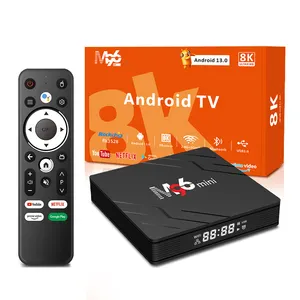 صندوق تلفزيون ATV M96 MINI RK3582 2GB 16GB 8K Android 13 TVBOX 4G 32G 50G/5G WiFi صندوق تلفزيون ذكي 4K HD BT جهاز جهاز التحكم عن بعد