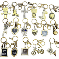 Porte-clés créatif en alliage de zinc avec cadre photo carré, personnalisé, commémoratif, vintage, semi-fait main, cadeau pour couple