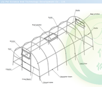 Mini-serre en polycarbonate avec protection UV, tunnel de jardin en feuille de PC pour la culture des plantes dans la cour
